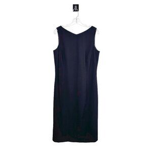 Classiques Entier Black Wool Sheath Dress